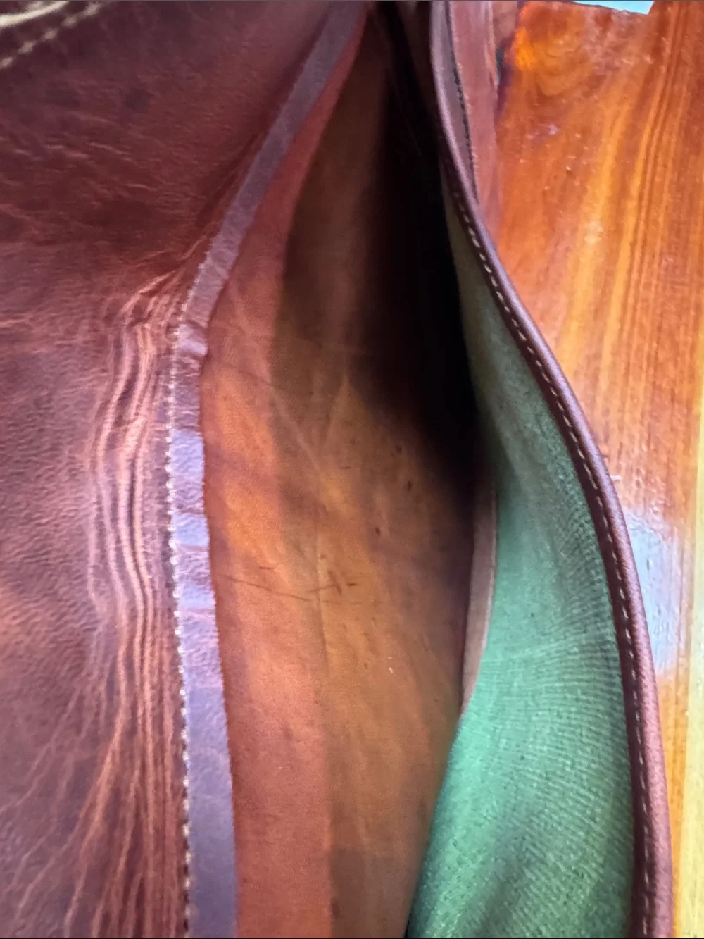 Cuervo Classic Brown Leather Duffel Bag - Men's Travel Weekender 30in Wide